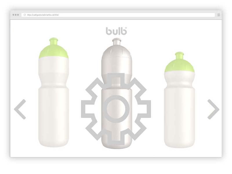 Konfigurator für Bulb Bottles - Online Tool