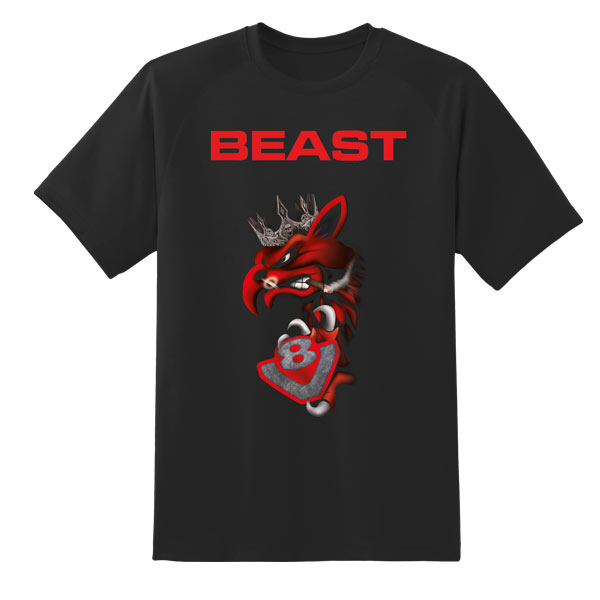 Schmid Transporte - Schwarzes Tshirt bedruckt mit Motiv "Beast" - Textildruck von DOWE
